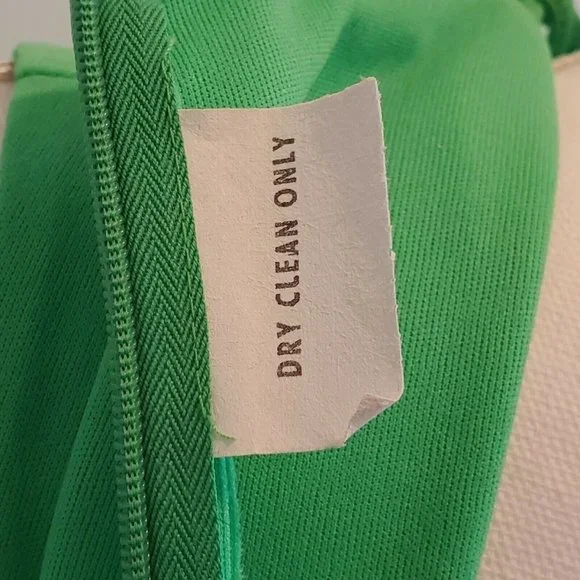 Vintage 70s 2‎ Piece Dress Set Green Polyester High Neck Floor Length Sz Small - Picture 11 of 12